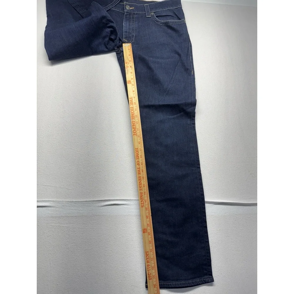 True Religion Ricky Relaxed Straight Jeans Mens 38*34 dark wash flap pockets